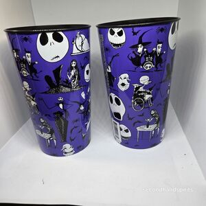 The Nightmare Before Christmas Jack 18 oz. Plastic Cups Party Favor Set Of Two